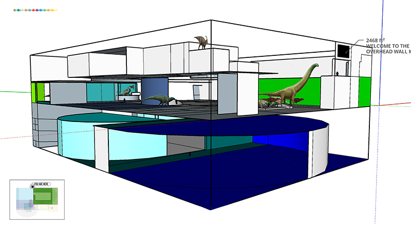 Cretaceous atrium front left